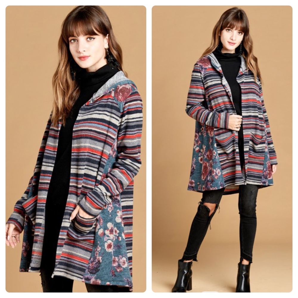 ❤️brushed hacci hooded cardigan - Picture 7 of 8